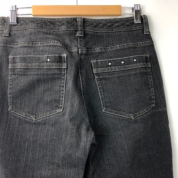 Chico's 0.5 6 Womens Black Bootcut Denim Jeans - Picture 4 of 6